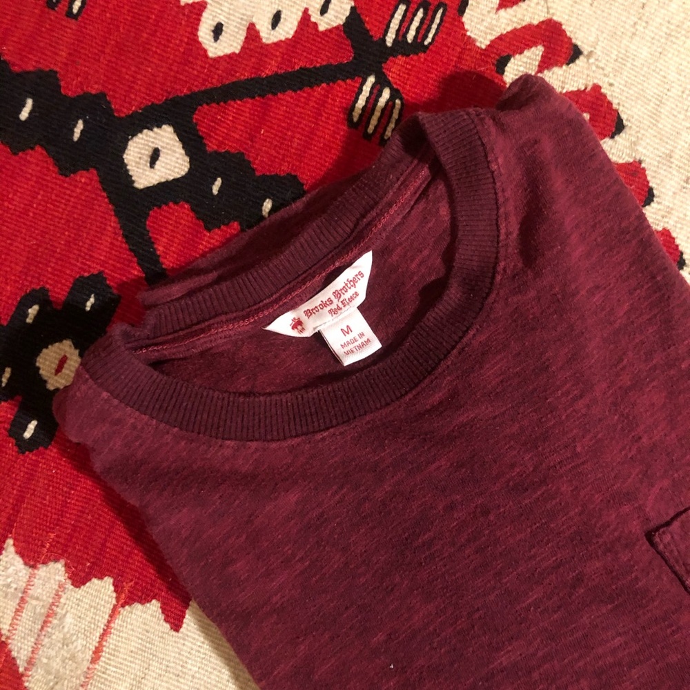 Maroon Brooks Brothers Red Fleece T-shirt